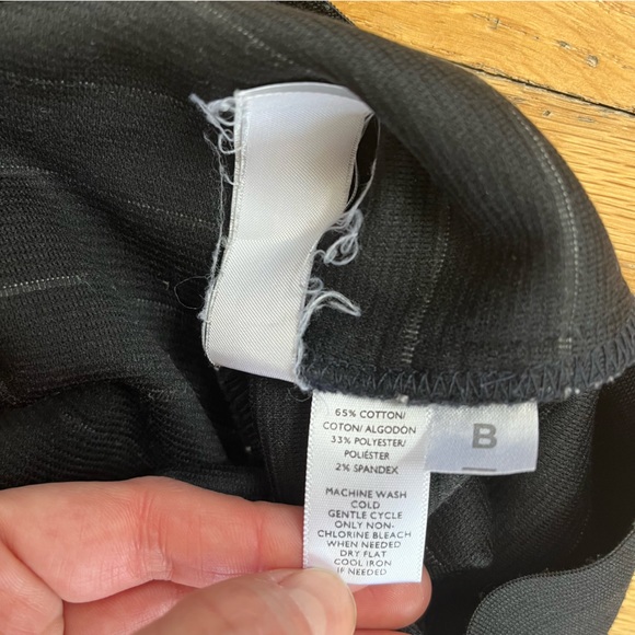 LOFT Navy & White Striped Mini Skirt - Picture 5 of 5